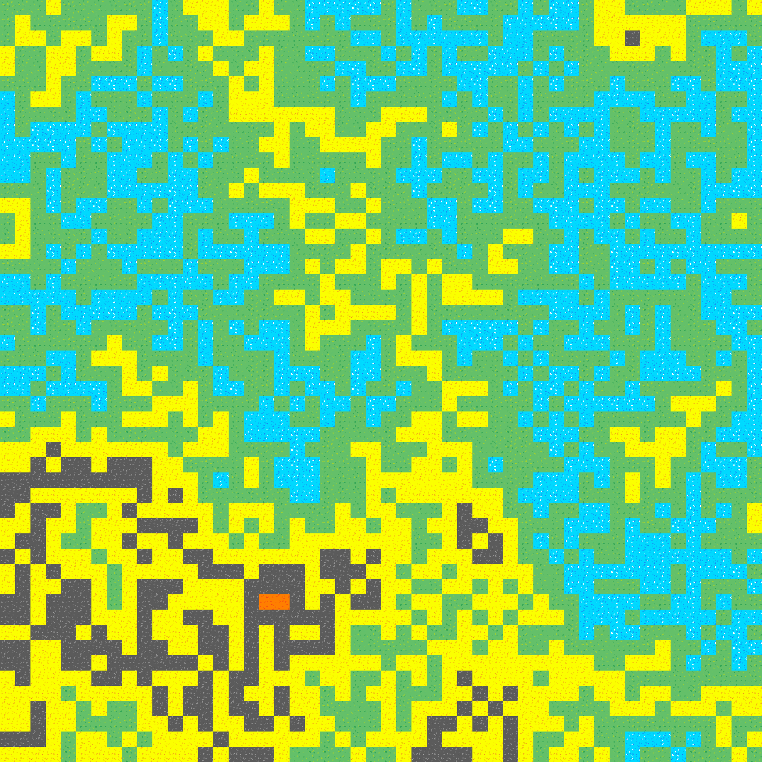A simple 2D map.
